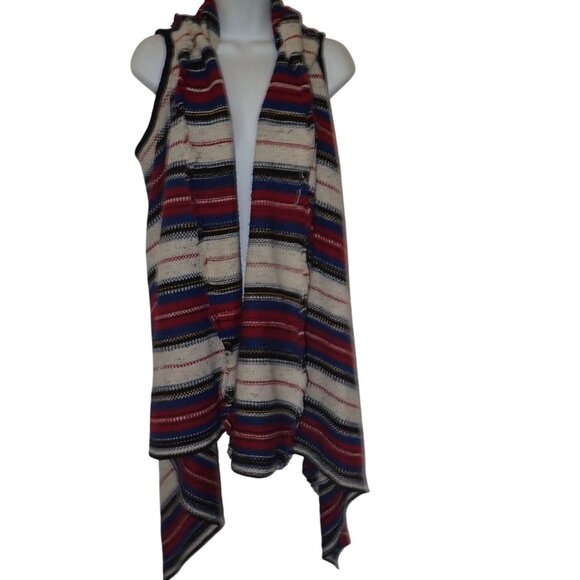 Sam Edelman Elsie Vest Revolve Women‎ S Western Stripe weave Boho Hippie Retro - Picture 1 of 5
